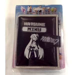 Miku Hatsune Black Bi Fold Wallet with Snap