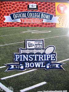 NCAA Pinstripe Bowl Patch 2010/11 Syracuse Kansas State  