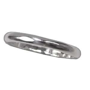  Sterling Silver .925 Polished Baby 2mm Band Ring Size 1 Jewelry