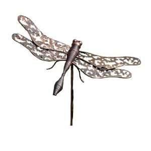  Ancient Graffiti Metal Die Cut Dragonfly with Stake Patio 