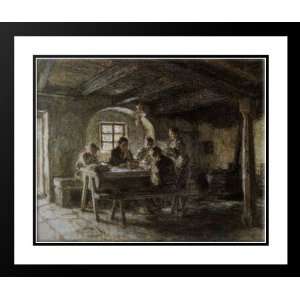  LHermitte, Leon Augustin 23x20 Framed and Double Matted 