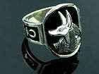 Egyptian Silver jackal God Anubis Ring 9