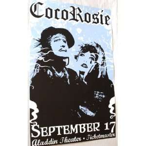  CocoRosie Poster   Concert Flyer Grey Oceans