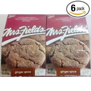 Mrs. Fields Cookies, Ginger Spice, 8 Ounce (Pack of 6)  