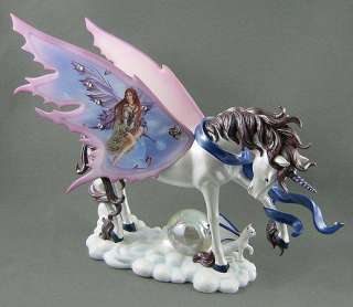 Strength Unicorn Figurine with Fairy art of Nene Thomas  
