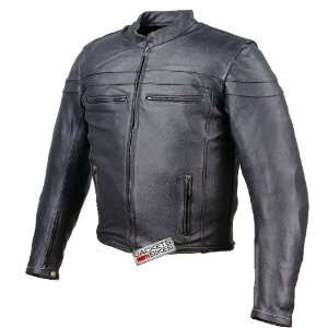  SCOUT MOTORCYCLE TOURING ARMOR LEATHER JACKET BIKE L Automotive