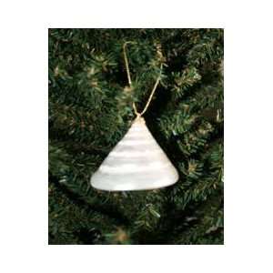  White Troca Christmas Ornament Seashell 