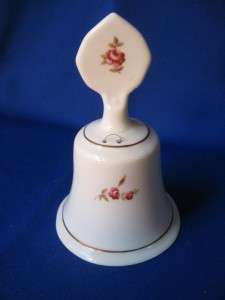 Collectible Bell STAFFORDSHIRE Fine Bone China England Gold trim Pink 