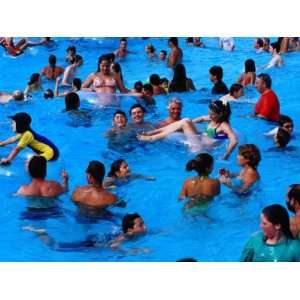  People in Swimming Pool, Gold Coast, Australia Premium 