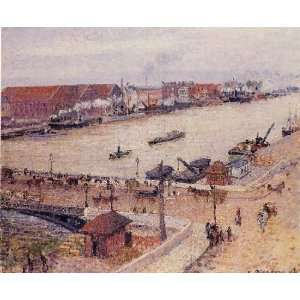   name The Seine in Flood Rouen, by Pissarro Camille