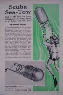 How to Build Underwater SCUBA DIVER SEA TOW SCOOTER from Scratch 1964 
