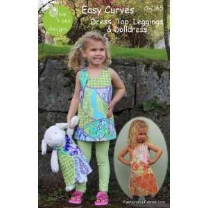  Easy Curves Dress, Top, Legging, and Doll dress Sewing 