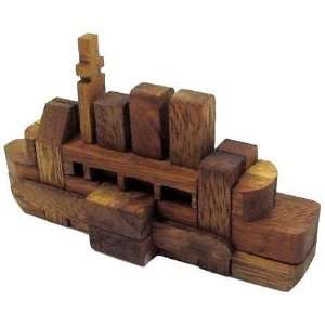    The Titanic Kumiki Brain Teaser Wooden Puzzle Toys & Games