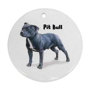  Pit Bull Ornament (Round)