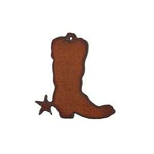 The Lipstick Ranch Rusted Iron Large Cowboy Boot 55x59mm 