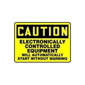 CAUTION ELECTRONICALLY CONTROLLED EQUIPMENT WILL AUTOMATICALLY START 