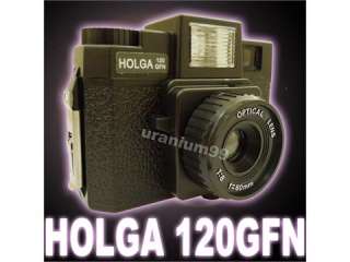 HOLGA 120GFN 120 GFN Medium Format Film Glass Lens Camera Flash 6x6 