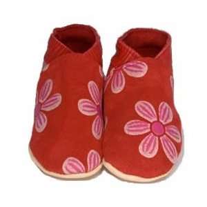    Daisy Roots Baby Shoes Red with Pink Daisy (SizeXL 18 24M) Baby