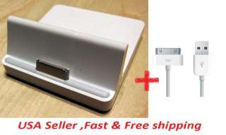 Dock Station Cradle Power Charger for Apple IPad 1 or IPad 2 USB with 