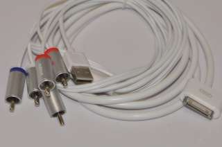 NEW 1.8 HD AV Cable Cord Connection to HD TV for iPad iPad 2 iPhone 4 