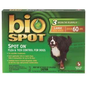  Bio Spot Spot On for Dogs over 60 lbs., 3 Month Supply 