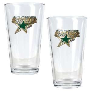  Dallas Stars Glasses   Set of Two 16 oz Pint Ale Kitchen 
