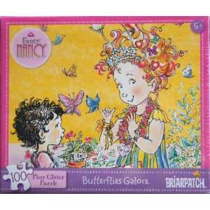   Nancy 100 Piece Glitter Puzzle   Butterflies Galore Toys & Games