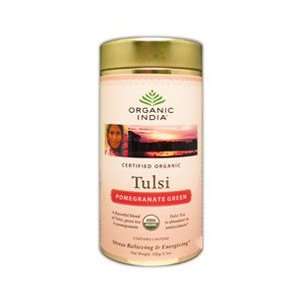 Organic India, Tea Tulsi Pmgrnt Grn Cnst, 3.5 OZ (Pack of 6)
