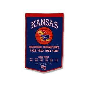  Kansas Jayhawks 24 x 36 Wool Dynasty Banner