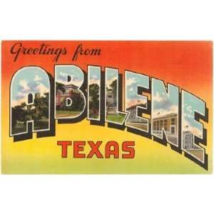  Greetings from Abilene, Texas , 4x3