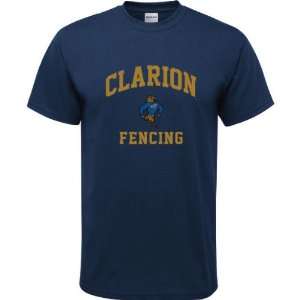  Clarion Golden Eagles Navy Youth Fencing Arch T Shirt 