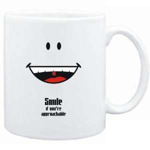 Mug White  Smile if youre approachable  Adjetives  