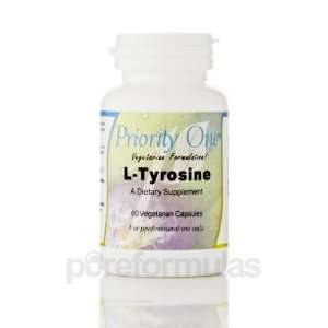 Priority One L Tyrosine 500 mg 60 Vegetarian Capsules 