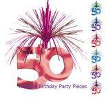 50th Birthday Party Decorations/Banners/Confetti/Swirls/Napkins All 