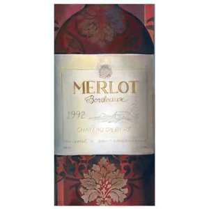  Merlot Red Wine by Louise Montillio. Size 27.00 X 54.00 