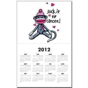  Calendar Print w Current Year Sock It To Cancer   Cancer Awareness 
