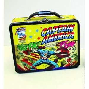  Captain America Metal Lunch Box   Yellow Style Everything 
