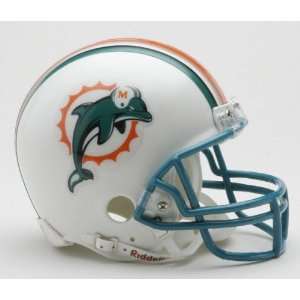  Miami Dolphins Replica Riddell Mini Helmet Sports 