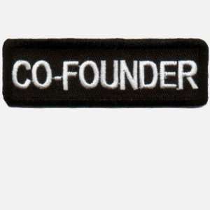 CO FOUNDER Embroidered Cool Biker Leather Vest Patch 