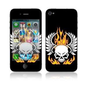  Apple iPhone 4G Decal Vinyl Skin   Flame Skull Everything 
