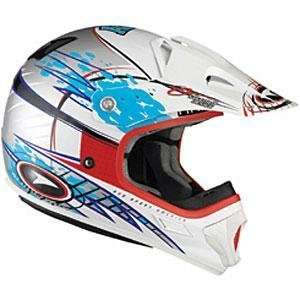  AXO Chute Helmet   Medium/Electro Black/Blue Automotive