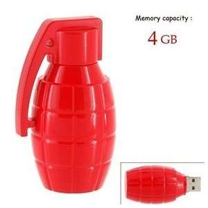  4GB Lovely Grenade Shape Flash Drive (Red) Electronics
