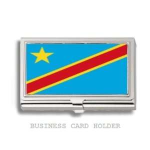  Democratic Republic Congo Flag Business Card Holder Case 