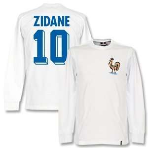    1969 France Away L/S Retro Shirt + Zidane 10
