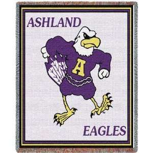  Ashland University Eagles Jacquard Woven Throw   70 x 54 