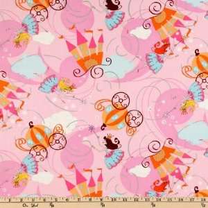   44 Wide Kidz Crowns Pink Fabric By The Yard Arts, Crafts & Sewing