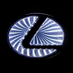  2012 New style Auto 3D White Led car logo badge light for Lexus LS 