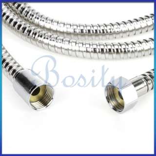 2m Stainless Steel Flexible Braided Shower Hose 1/2 Water Heater Hose 