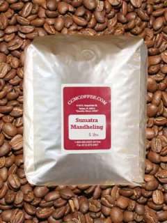 lbs. of our fresh American roasted Sumatra Mandheling coffee beans 