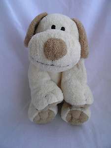 Ty Pluffies Plopper Plush Puppy Dog Sits 8 Tall 2002 Soft Eyes  